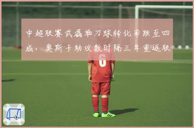 中超联赛武磊单刀球转化率跌至四成，奥斯卡助攻数时隔三年重返联赛榜首