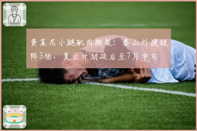 费莱尼小腿肌肉撕裂：泰山外援缺阵3场，复出计划延后至7月中旬